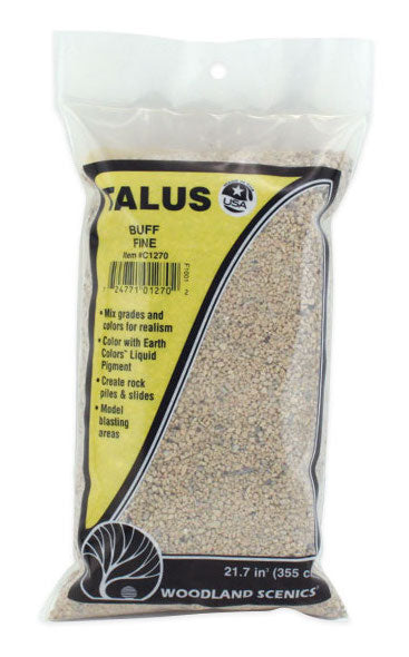 Woodland Scenics C1270 Fine Talus Bag - Buff (25 cu. in.)
