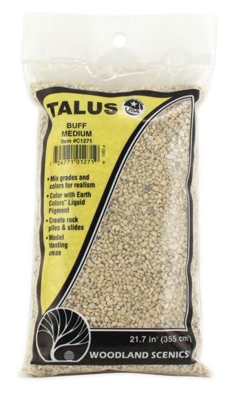 Woodland Scenics C1271 Medium Talus Bag - Buff (25 cu. in.)