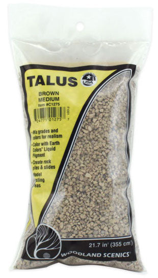 Woodland Scenics C1275 Medium Talus Bag - Brown (25 cu. in.)