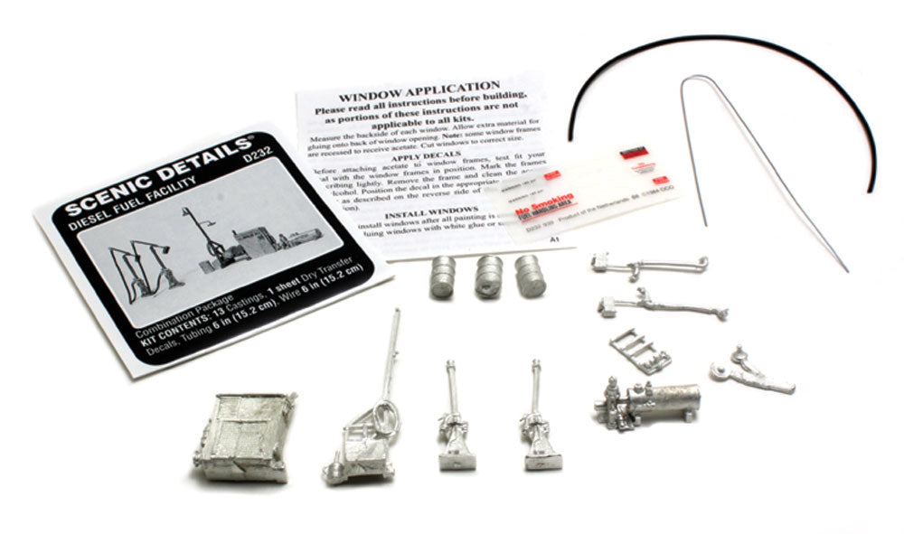 Woodland Scenics D232 HO Scale Scenic Details - Diesel Fuel Facility