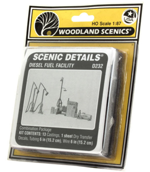 Woodland Scenics D232 HO Scale Scenic Details - Diesel Fuel Facility