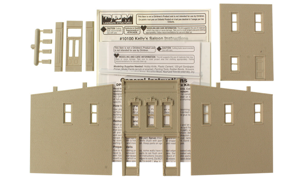 Woodland Scenics DPM 10100 HO Scale Kelly's Saloon [Building Structure Kit]