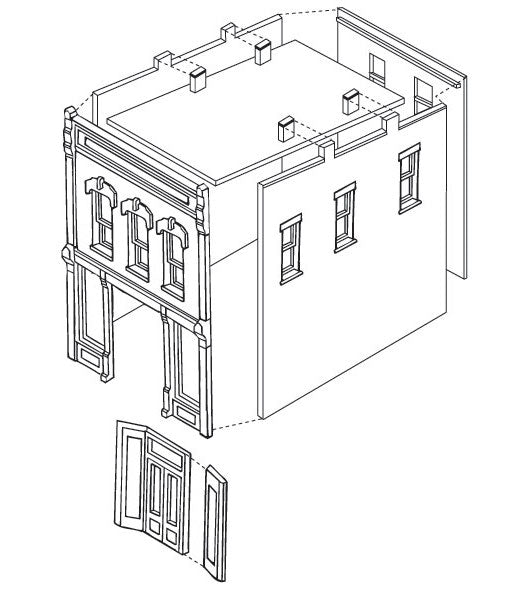 Woodland Scenics DPM 10100 HO Scale Kelly's Saloon [Building Structure Kit]