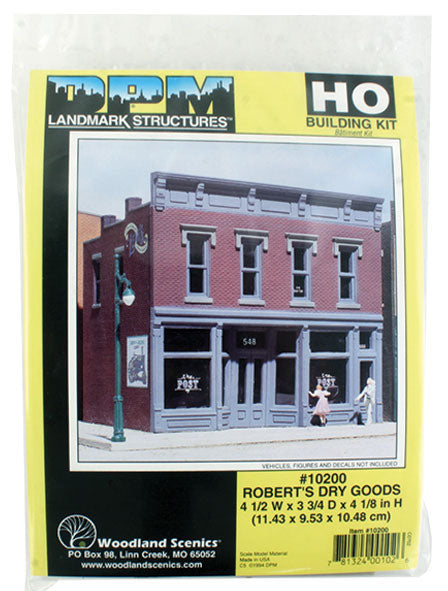 Woodland Scenics DPM 10200 HO Scale Robert's Dry Goods [Building Structure Kit]