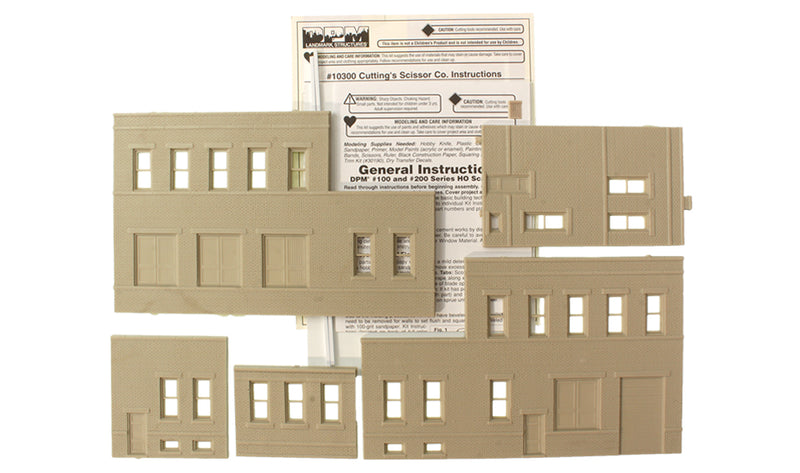Woodland Scenics DPM 10300 HO Scale Cutting's Scissor Co. [Building Structure Kit]