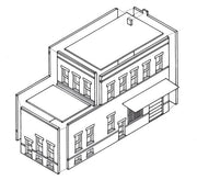 Woodland Scenics DPM 10300 HO Scale Cutting's Scissor Co. [Building Structure Kit]