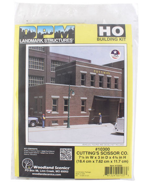 Woodland Scenics DPM 10300 HO Scale Cutting's Scissor Co. [Building Structure Kit]