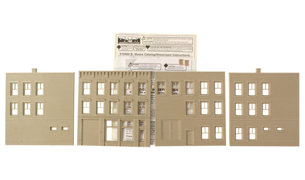 Woodland Scenics DPM 10400 HO Scale B. Moore Showroom [Building Structure Kit]