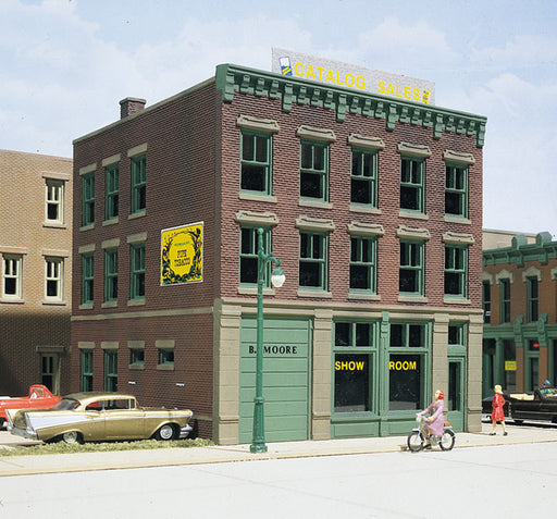 Woodland Scenics DPM 10400 HO Scale B. Moore Showroom [Building Structure Kit]