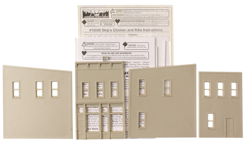 Woodland Scenics DPM 10500 HO Scale Skips Chicken & Ribs [Building Structure Kit]