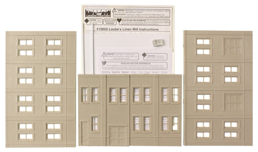 Woodland Scenics DPM 10600 HO Scale Laube's Linen Mill [Building Structure Kit]