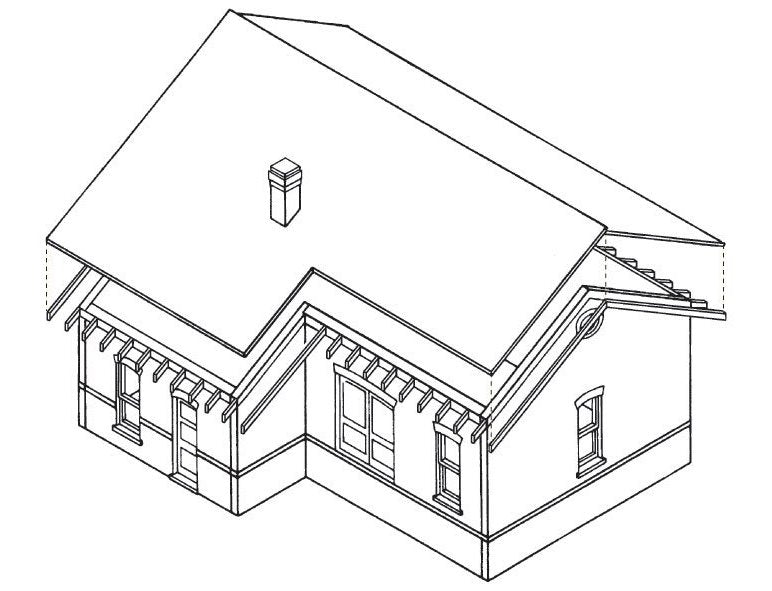 Woodland Scenics DPM 10700 HO Scale Freight Depot [Building Structure Kit]