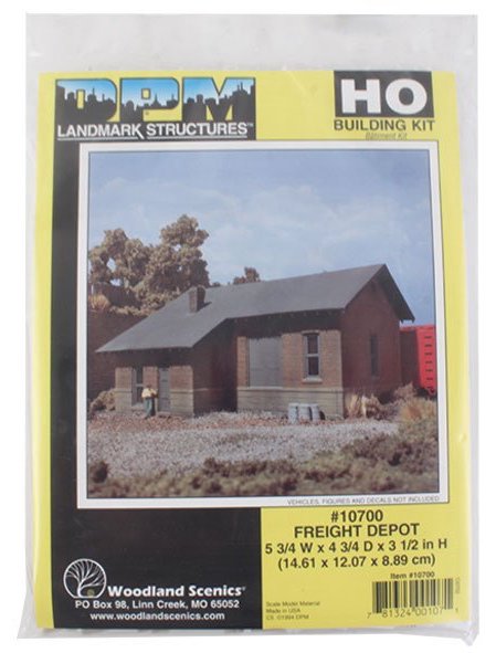 Woodland Scenics DPM 10700 HO Scale Freight Depot [Building Structure Kit]