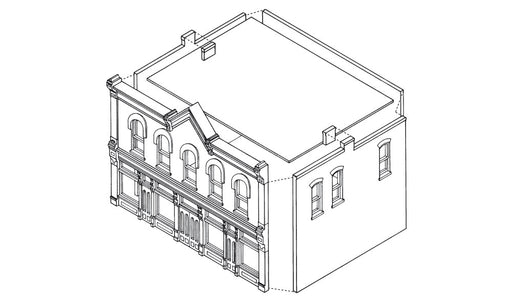 Woodland Scenics DPM 10800 HO Scale Goodfellows Hall [Building Structure Kit]
