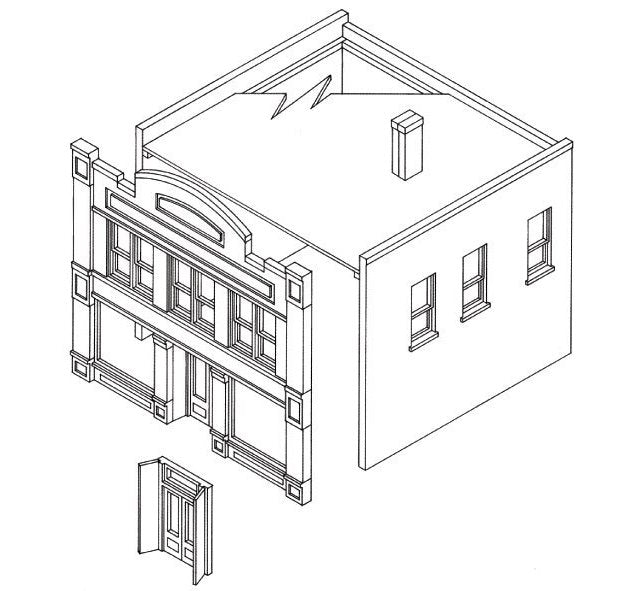 Woodland Scenics DPM 11600 HO Scale Carr's Parts [Building Structure Kit]