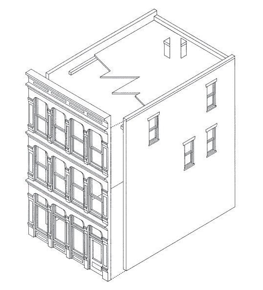 Woodland Scenics DPM 11800 HO Scale 1st National Bank [Building Structure Kit]