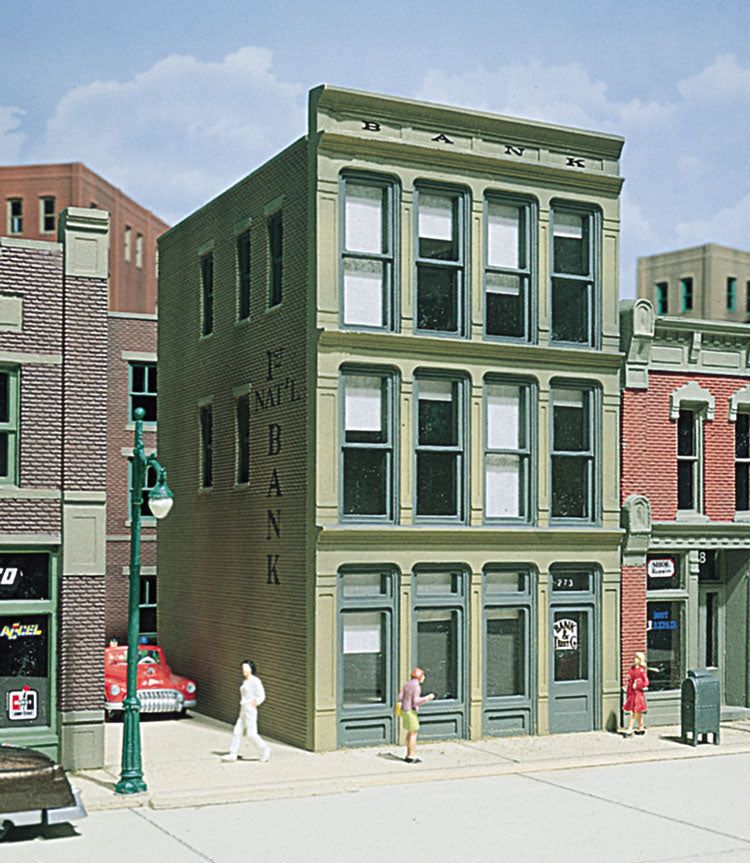 Woodland Scenics DPM 11800 HO Scale 1st National Bank [Building Structure Kit]
