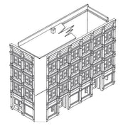 Woodland Scenics DPM 11900 HO Scale M.T. Arms Hotel [Building Structure Kit]