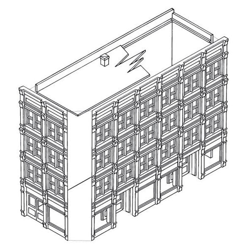 Woodland Scenics DPM 11900 HO Scale M.T. Arms Hotel [Building Structure Kit]