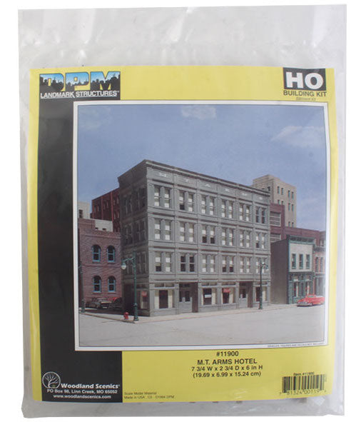 Woodland Scenics DPM 11900 HO Scale M.T. Arms Hotel [Building Structure Kit]