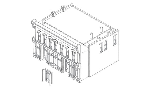 Woodland Scenics DPM 12000 HO Scale Front Street Building [Building Structure Kit]