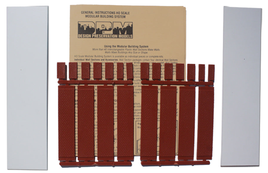 Woodland Scenics DPM 30115 HO Scale Dock Level Wall Sections - Dock Riser Wall 8-Pack