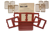 Woodland Scenics DPM 30174 HO Scale Two Story Wall Sections - Steel Sash Windows 4-Pack