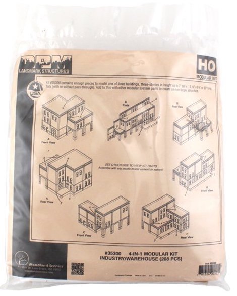 Woodland Scenics DPM 35300 HO Scale Moduar 4 in 1 Kit