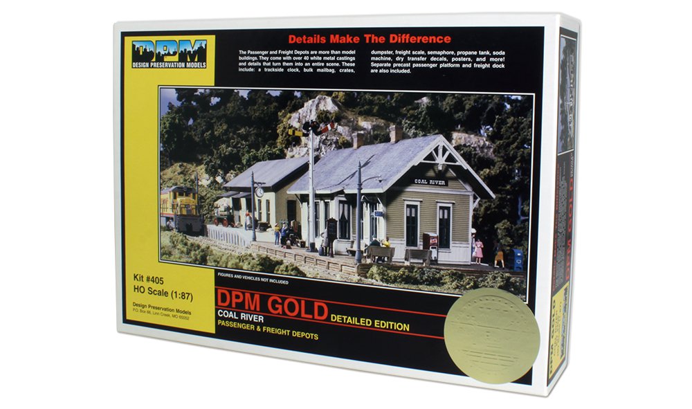 Woodland Scenics DPM Gold 40500 HO Scale Coal River Passenger Depot [Premium Structure Kit]