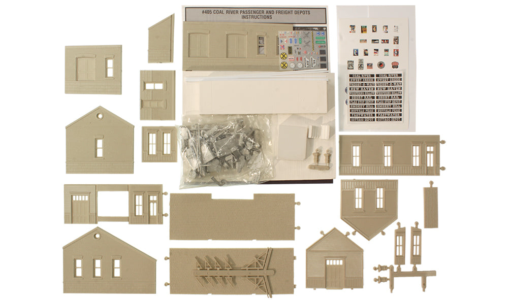 Woodland Scenics DPM Gold 40500 HO Scale Coal River Passenger Depot [Premium Structure Kit]