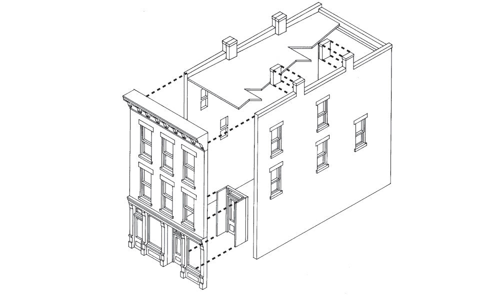 Kit Costruzioni In Scala N 'Bruce's Bakery' DPM - Modellino Di Panetteria In Plastica, 1:160, 4,3x7,5 Cm, Con Finestre E Istruzioni