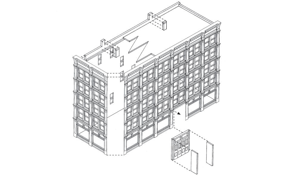 Woodland Scenics DPM 50900 N Scale Hilltown Hotel [Building Structure Kit]