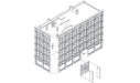 Woodland Scenics DPM 50900 N Scale Hilltown Hotel [Building Structure Kit]