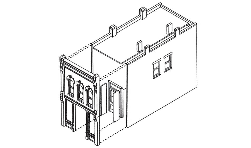 Woodland Scenics DPM 51100 N Scale Cricket's Saloon [Building Structure Kit]