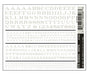 Woodland Scenics DT506 Dry Transfer Decals - Railroad Roman Letters, White
