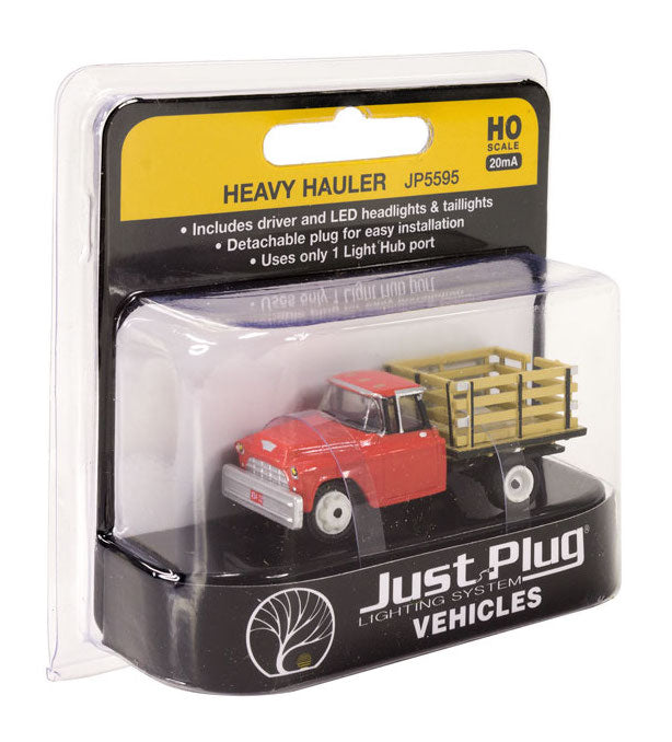 Woodland Scenics JP5595 HO Scale Just Plug Vehicles - Heavy Hauler