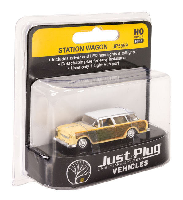 Woodland Scenics JP5599 HO Scale Just Plug Vehicles - Station Wagon