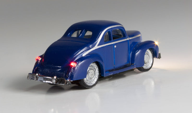 Woodland Scenics JP5618 N Scale Just Plug Vehicles - Blue Coupe