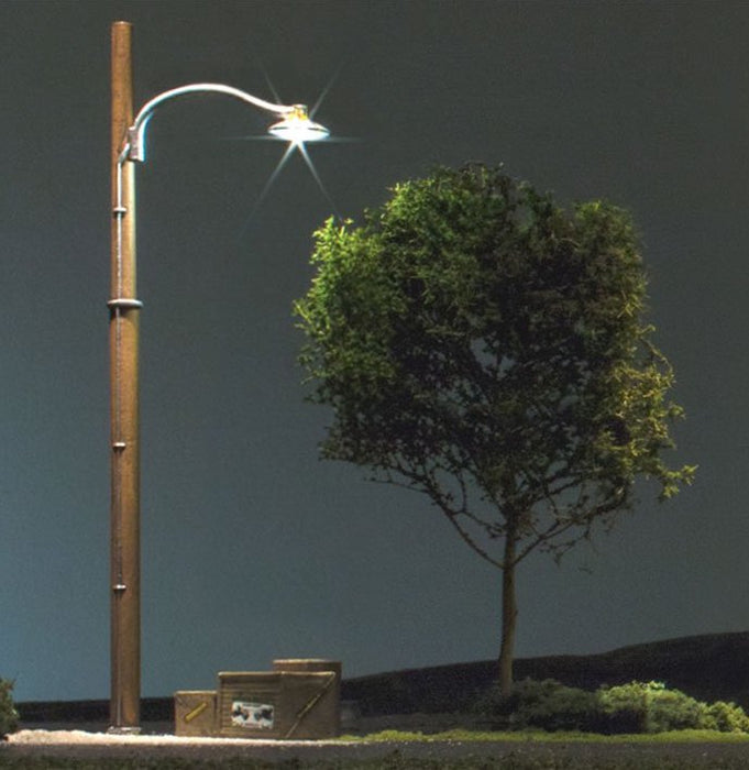 Woodland Scenics JP5630 HO Scale Just Plug Street Lights - Wooden Pole (3-Pack)