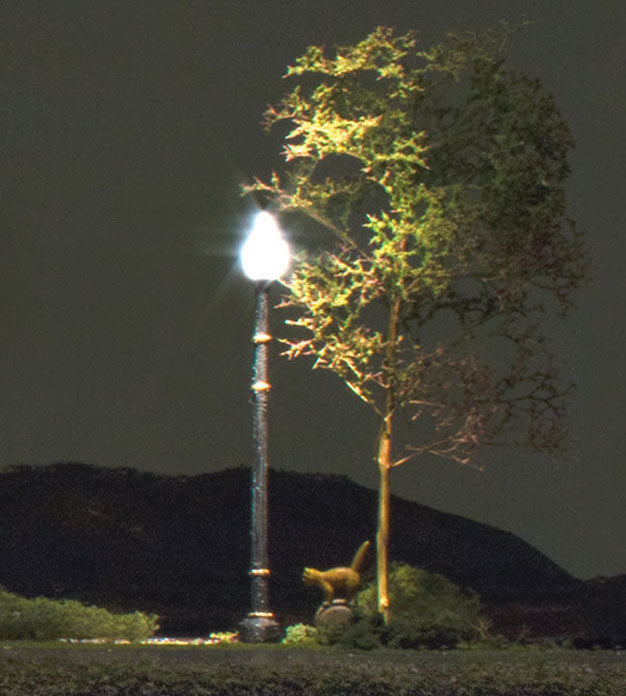 Woodland Scenics JP5633 HO Scale Just Plug Street Lights - Lamp Post (3-Pack)
