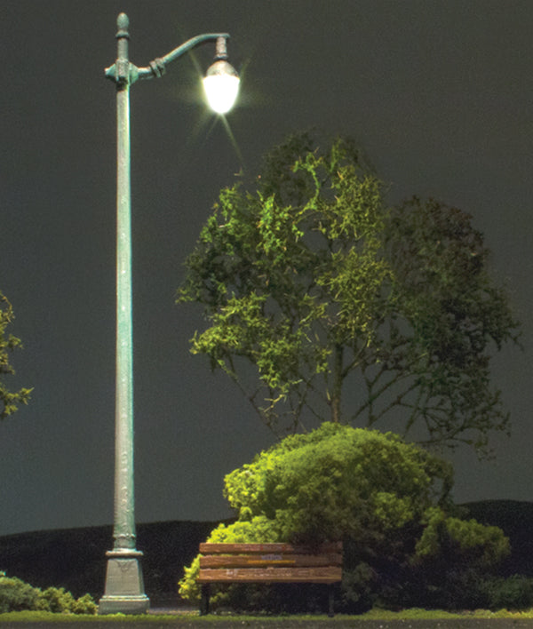 Woodland Scenics JP5639 N Scale Just Plug Street Lights - Arched Cast Iron (3-Pack)