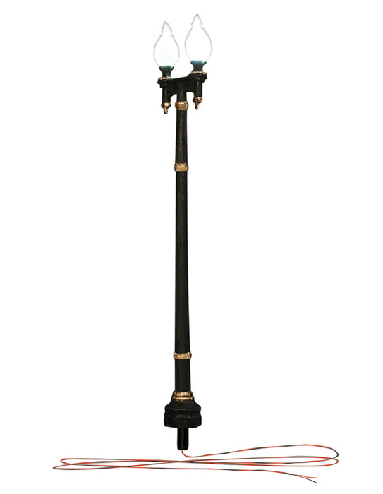 Woodland Scenics JP5640 N Scale Just Plug Street Lights - Double Lamp Post (3-Pack)