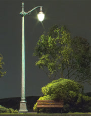 Woodland Scenics JP5647 O Scale Just Plug Street Lights - Arched Cast Iron (2-Pack)