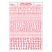 Woodland Scenics MG710 Model Graphics, Roman Numbers, Red