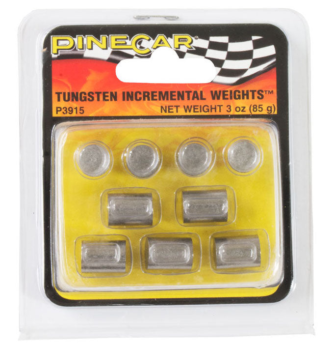 Woodland Scenics Pine Car P3915 Tungsten Incremental Weights 3oz Cylinder