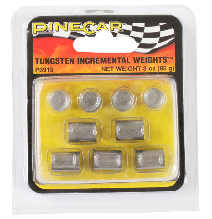 Woodland Scenics Pine Car P3915 Tungsten Incremental Weights 3oz Cylinder