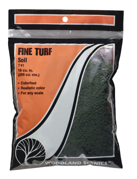 Woodland Scenics T41 Fine Turf Bag, Soil (18 cu. in.)