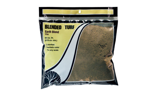 Woodland Scenics T50 Blended Turf Bag, Earth (54 cu. in.)