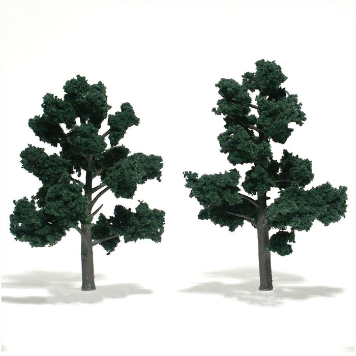 Woodland Scenics TR1514 Ready-Made Tree, Dark Green 5-6" 2-Pack