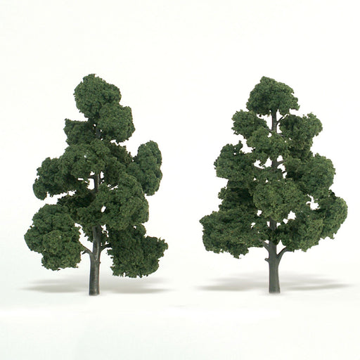Woodland Scenics TR1518 Ready-Made Tree, Medium Green 7-8" (2-Pack)